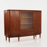 Walnut highboard, Danish design, 1960s, production: Denmark