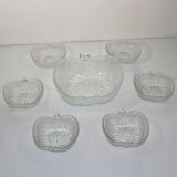 Service a dessert Apple Bowl and its 6 cups