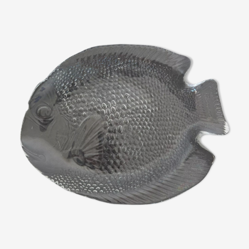Vintage hollow fish plate in Codec glass