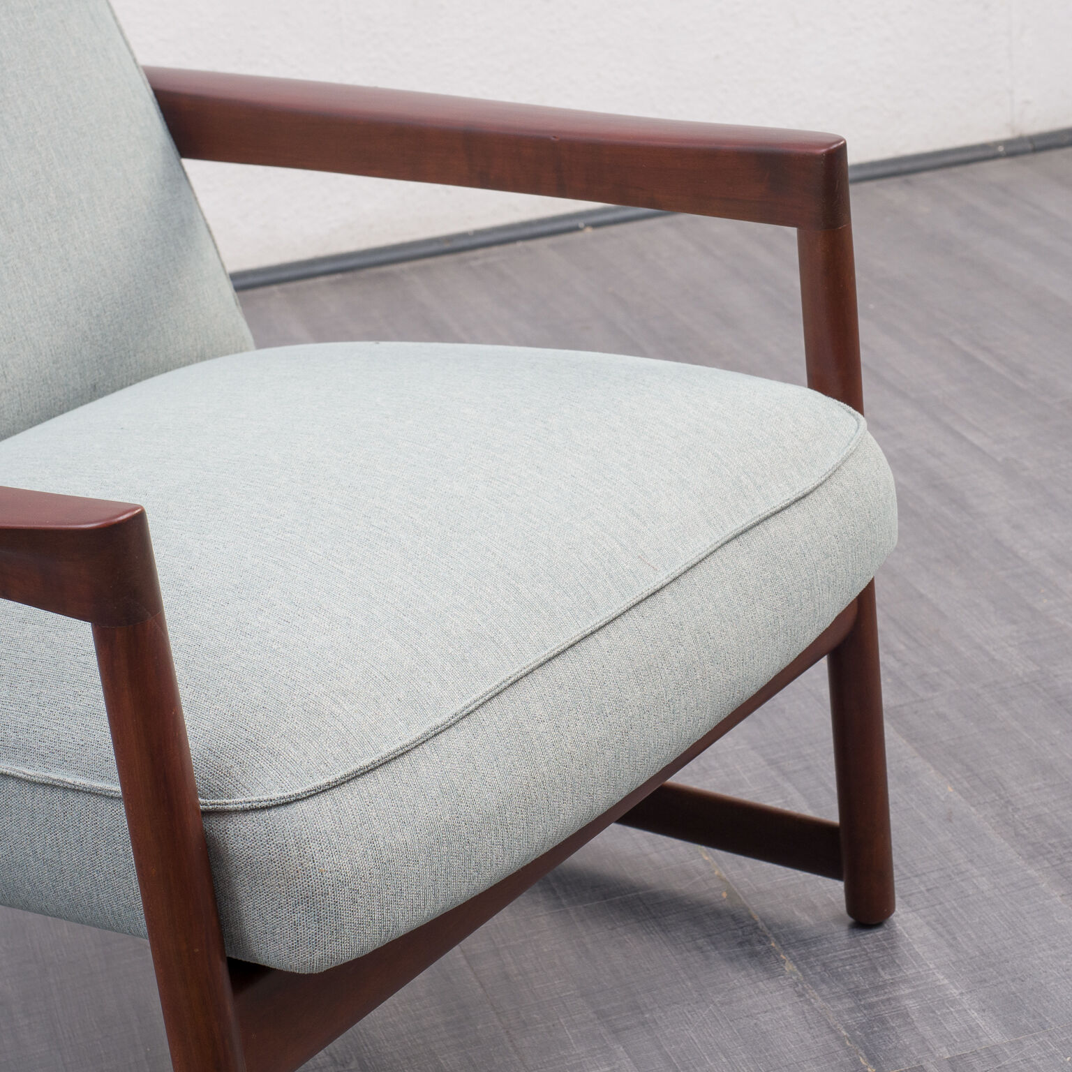 Pair of vintage armchair, cherry, restored