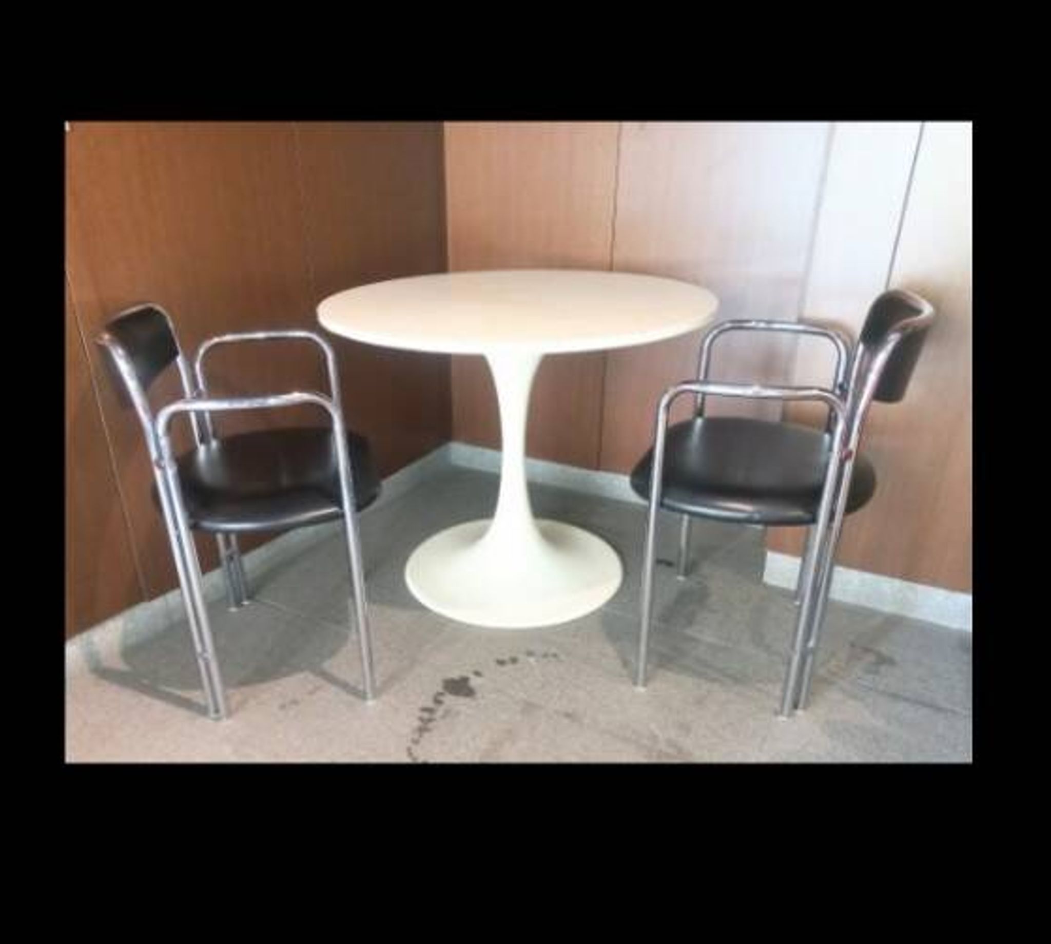 Set 2 mid century dining chairs