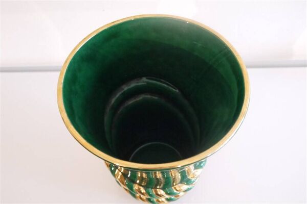 Vase art deco en faience de St clement