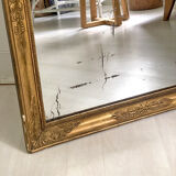 Old mirror wood and gilded stucco 73x61cm