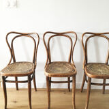 3 bistro chairs J&J Kohn, 1900
