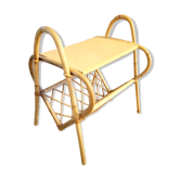 Rattan magazine holder