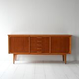 1950s teak and oak Scandinavian sideboard