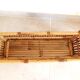 bamboo planter, bamboo and rattan plant pot, indoor planter.