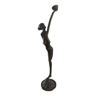 Statue femme bronze