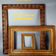 Miroir xixe siècle encadrement bois sculpté 72x54 cm sb