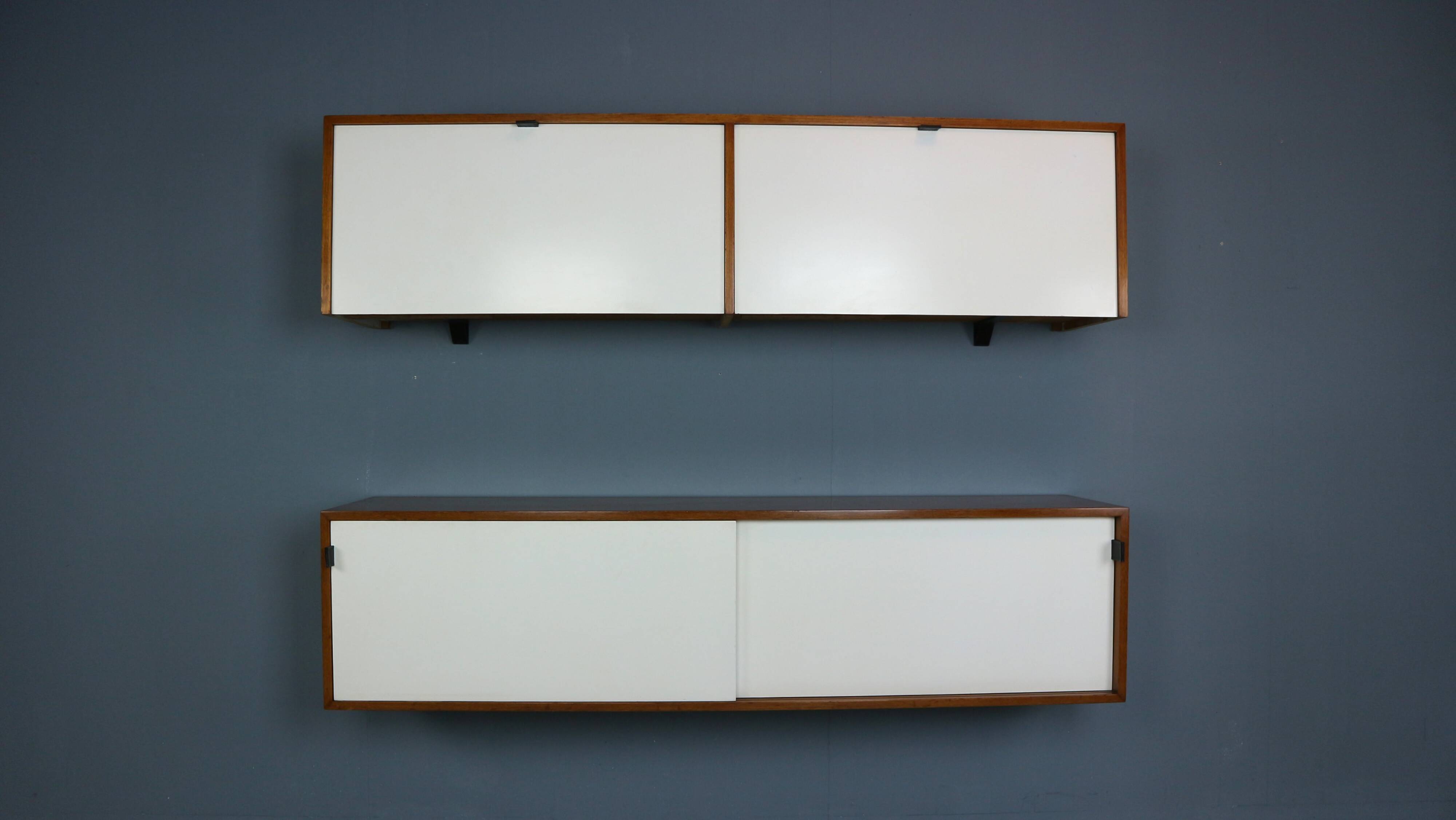 Florence Knoll for Knoll set of two hanging cabinets, model 121 + 123 W-1, 1947