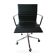 Fauteuil de bureau Eames Aluminium Group, édition ICF, cuir noir, anné