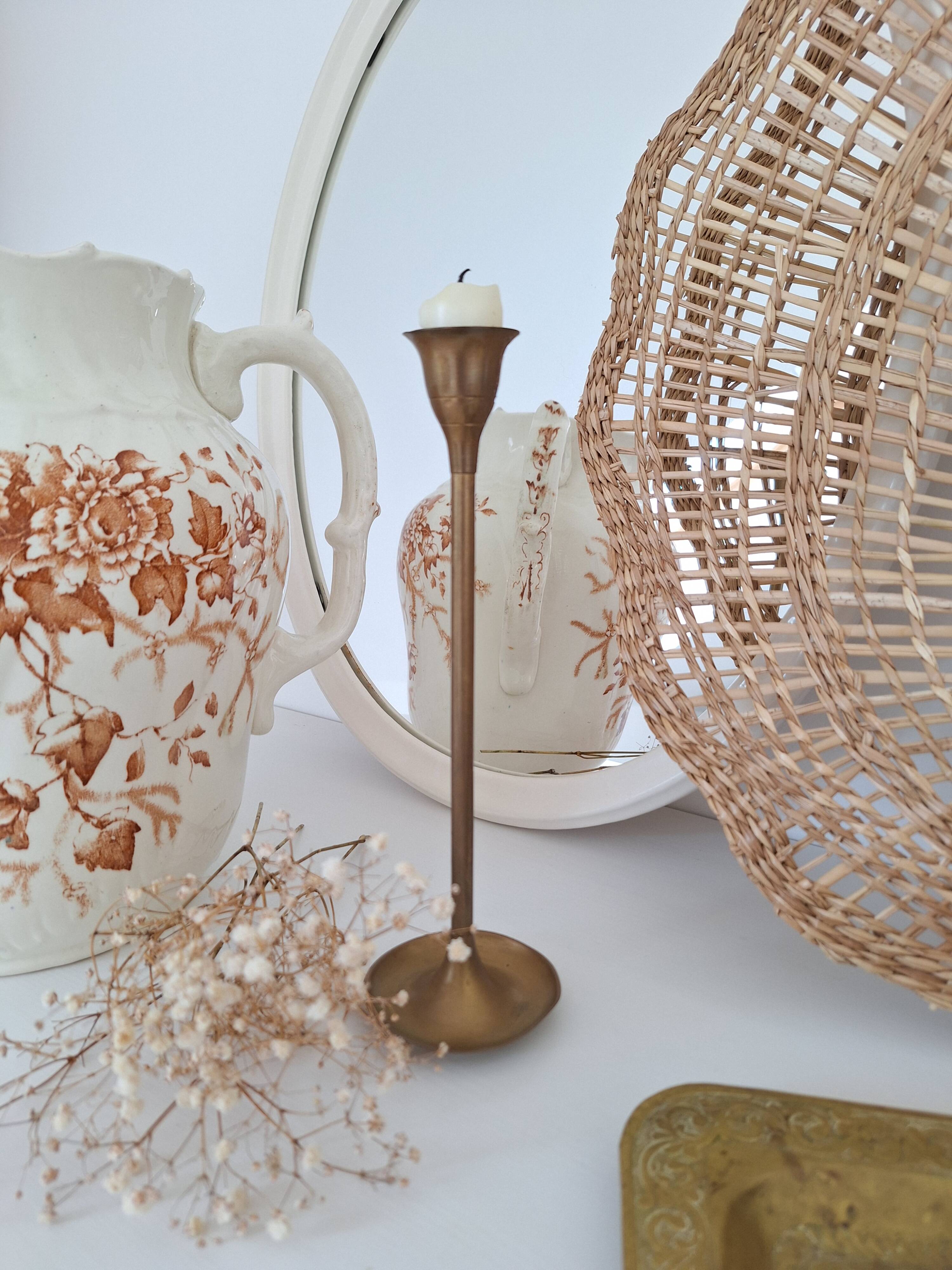 Vintage brass candle holder