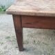 Antique wooden farmhouse table