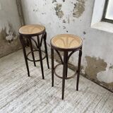 High cane bistro stools