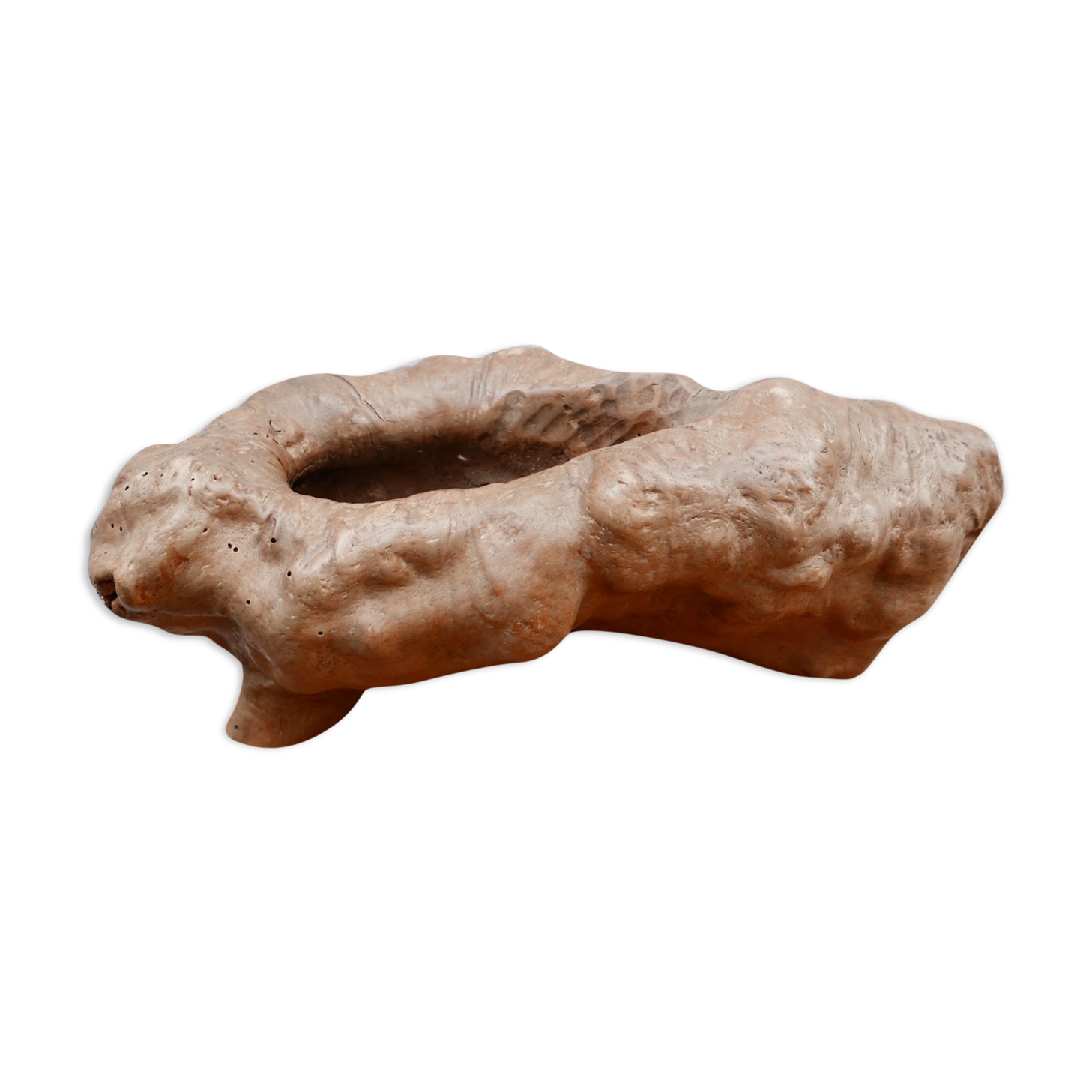 Mid-century wooden 'root' bowl