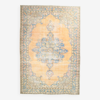 7x11 Classic Blue Persian Rug,222x330Cm