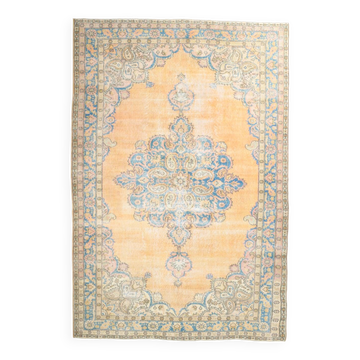 7x11 Classic Blue Persian Rug,222x330Cm