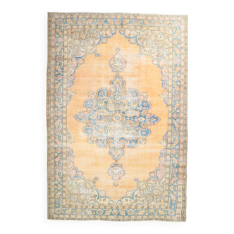Tapis persan bleu classique 7x11, 222x330cm