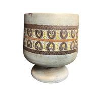 Vallauris, vase cache pot faïence polychrome Jean Lespinasse vers 1960