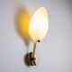 Arnold Wiigs wall lamp from plastic and brass