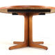 S. Burchardt Nielsen round (2x) extendable dining table danish design teak