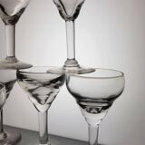6 bistro glasses Late 19th Early 20th
