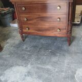 Mahogany chest of drawers 3 drawers circa 1940