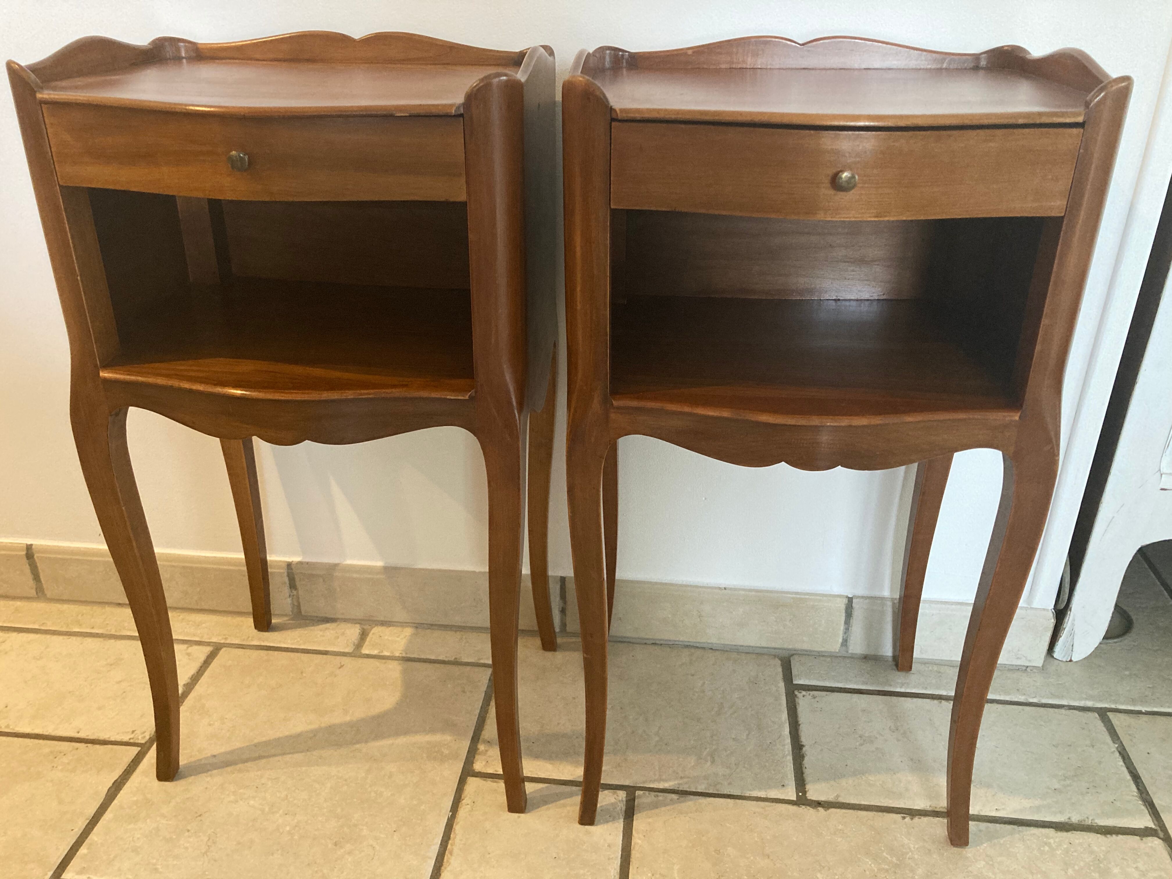 Pair of bedside louis XV