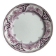 Antique plate with purple oriental decoration