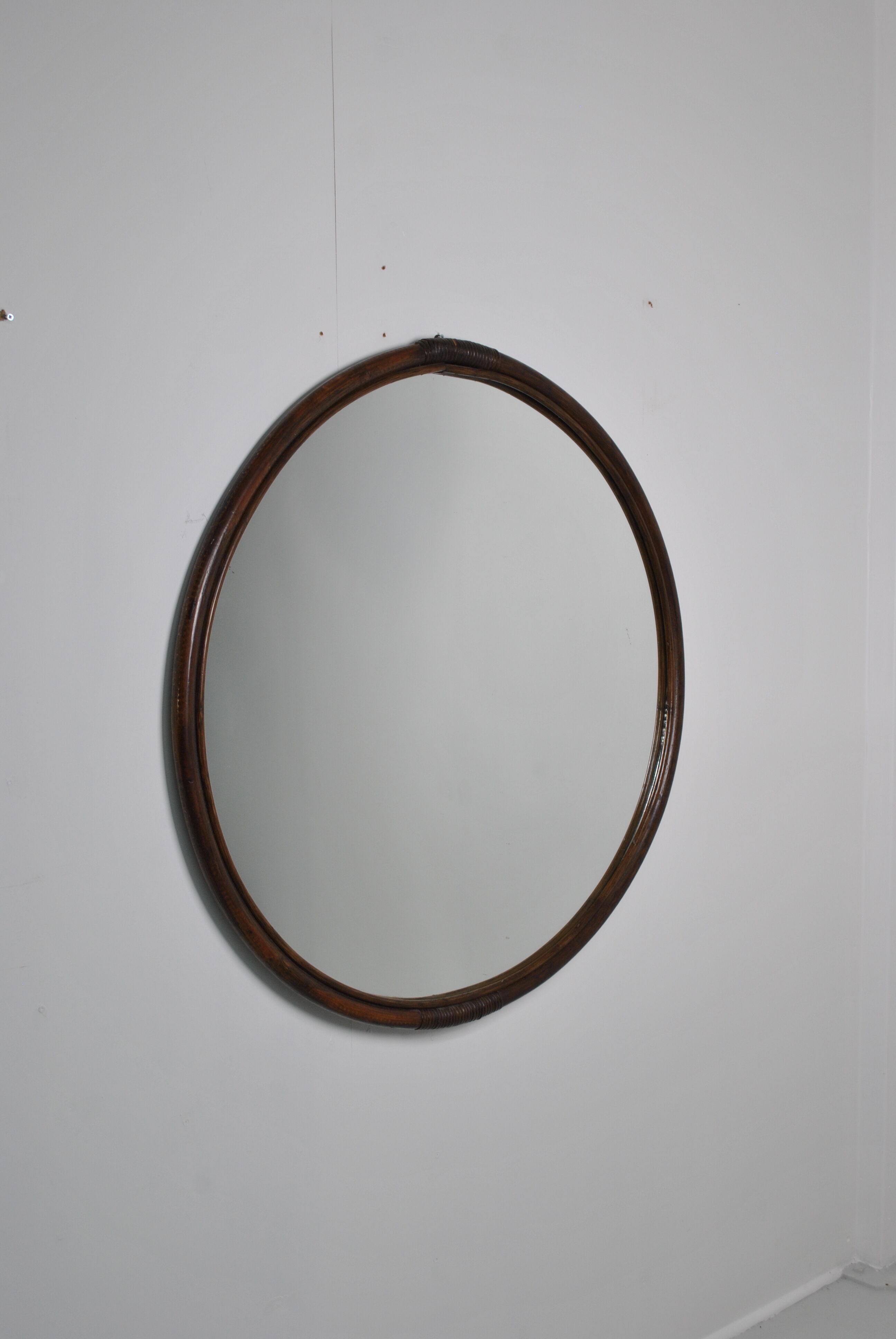 Large rattan mirror 96 cm