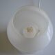 mushroom night light opal glass white Italy 80's 1980