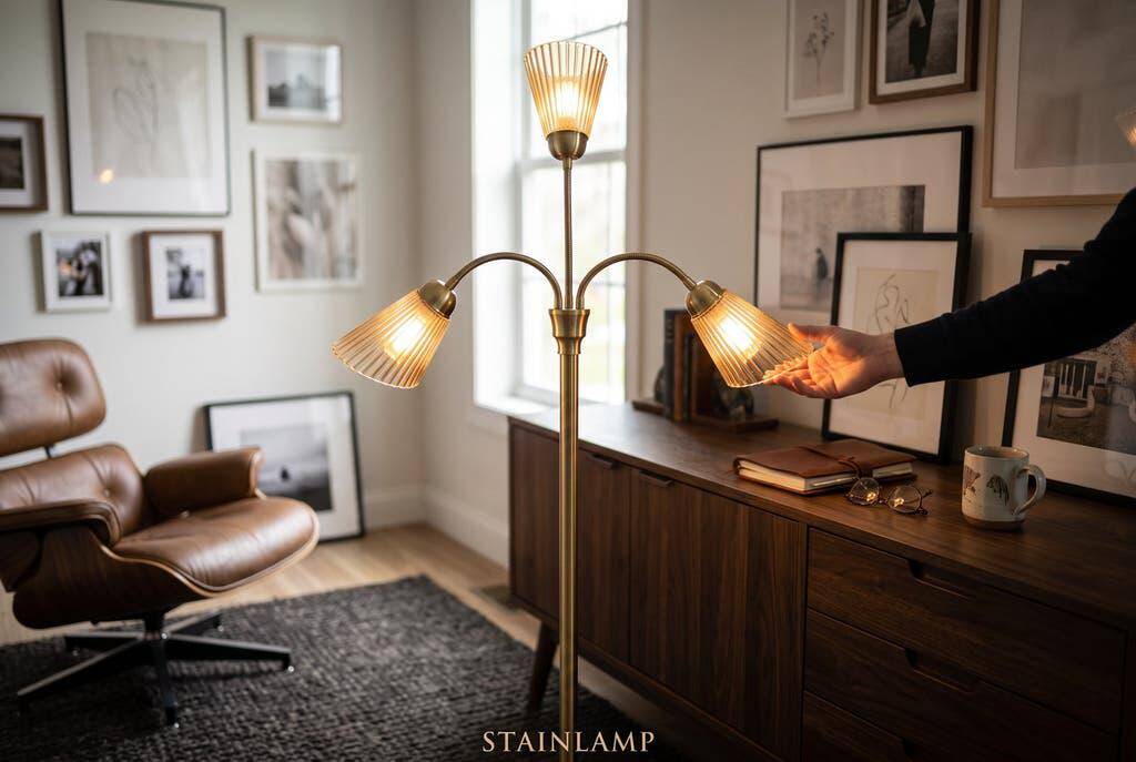 Vintage rockabilly floor lamp