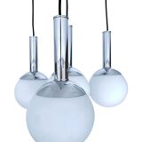 Lampe à suspension italienne du milieu du siècle de l'ère spatiale