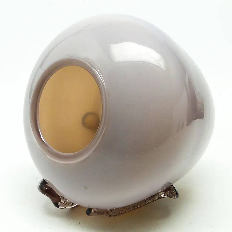 Vase, Polish modernism, purple glass, designed by J. Słuczan-Orkusz, Poland, 1970s
