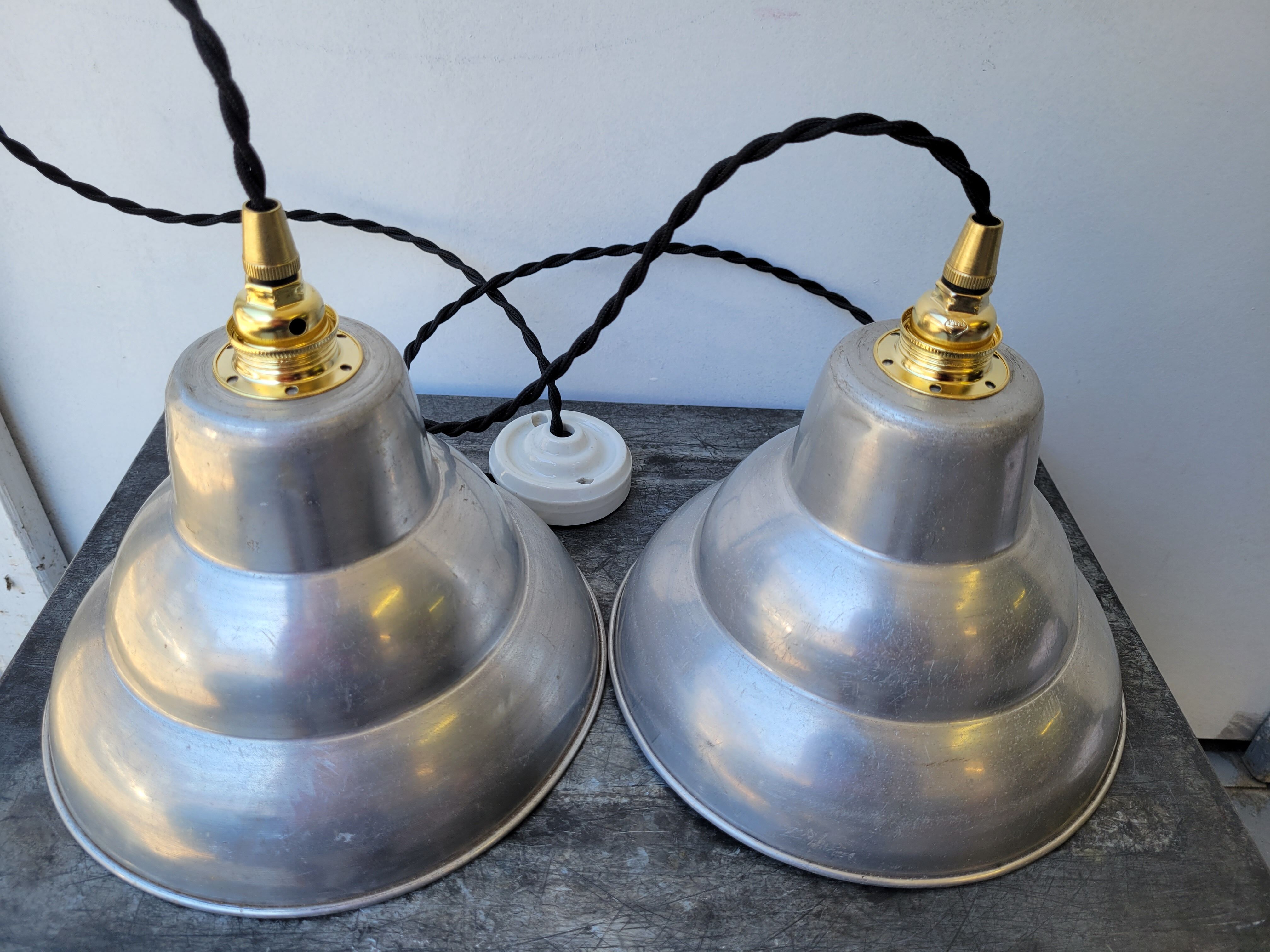 Duo of industrial hanging