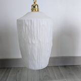 Pair of opaline pendants from the 1960s, luminous simplicity, 140 cm.