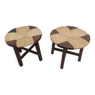 Paire de tabourets