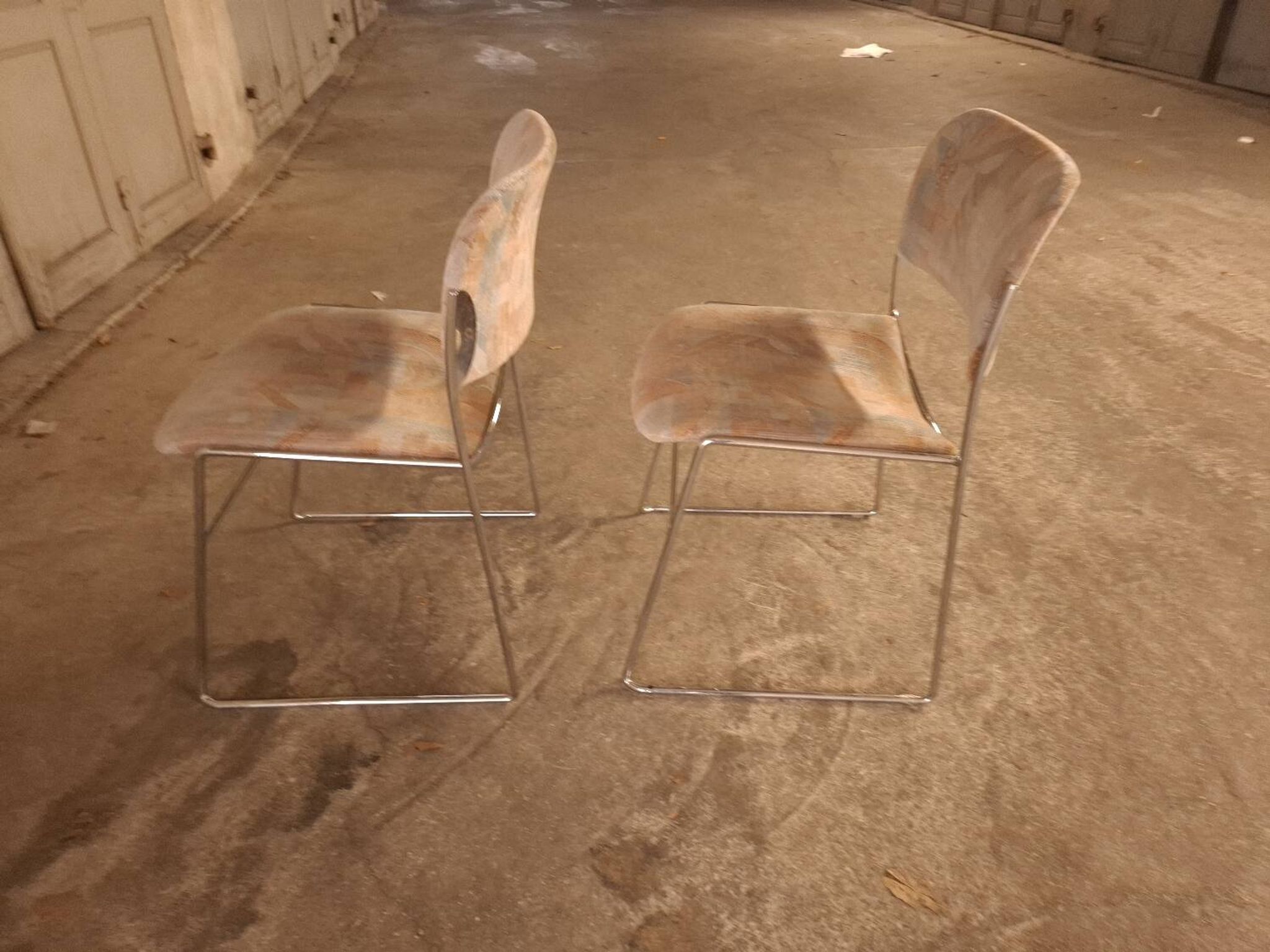 2 60s David Rowland sleigh chairs