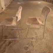 2 60s David Rowland sleigh chairs