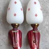 Pair of wall lights from the 1950s/1960s