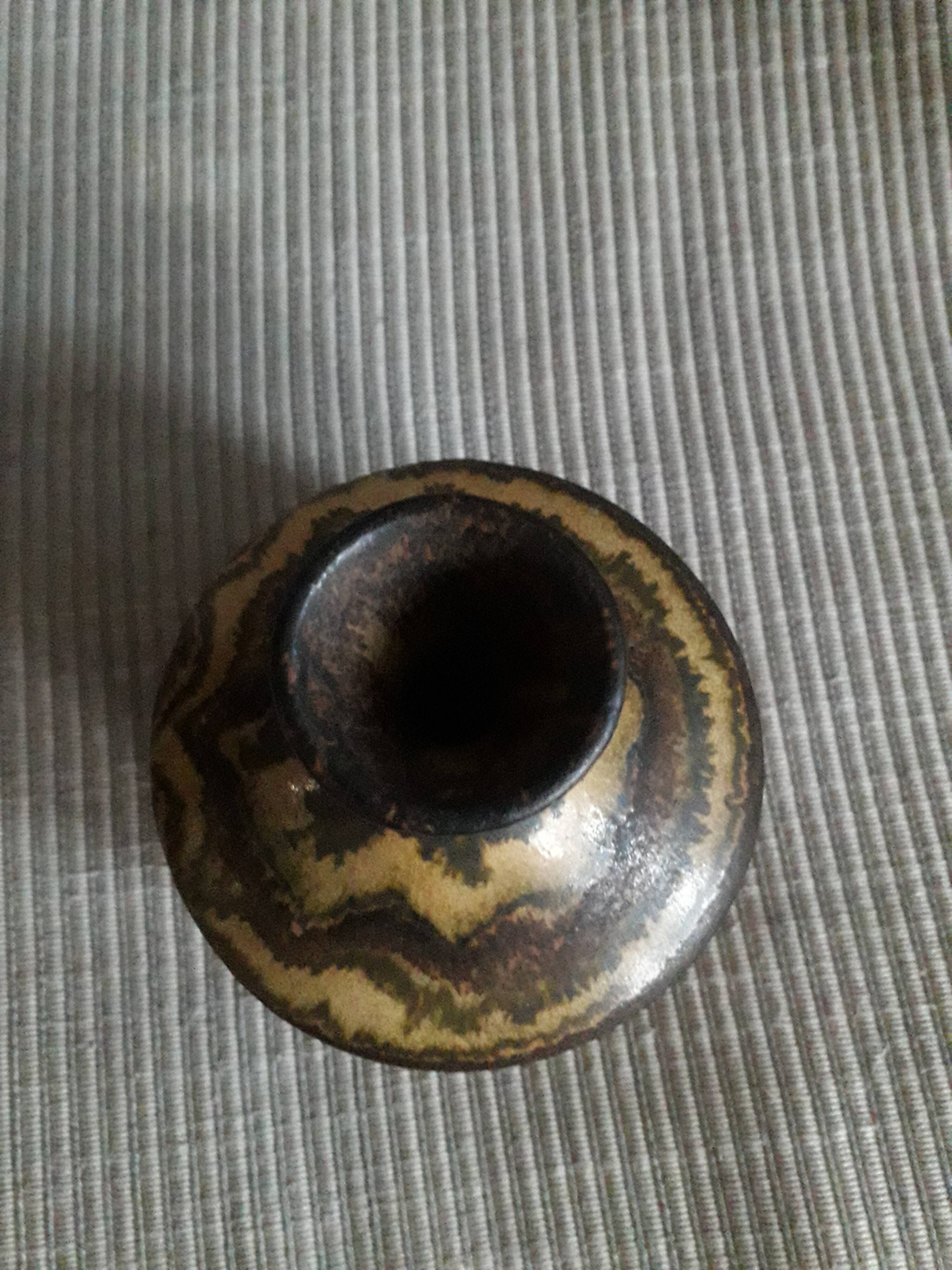 Vintage Portuguese ceramic vase signed