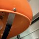 Suspension Space Age orange attribuée à Dijkstra Lampen