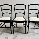 Reupholstered Napoleon III chairs