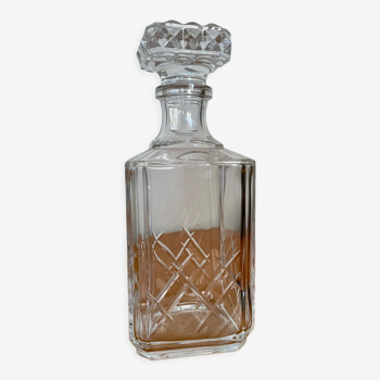 Glass crystal whisky decanter