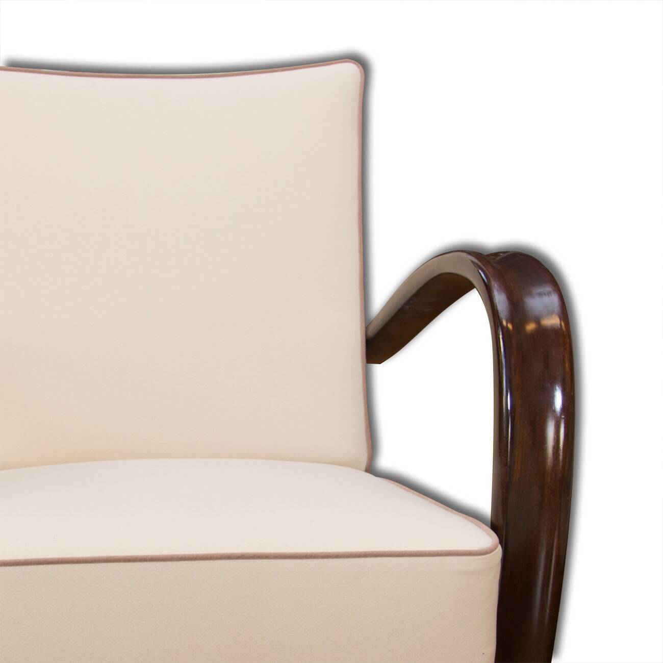 Pair of lounge armchairs h-269 by jindrich halabala for up zavody, 1930s