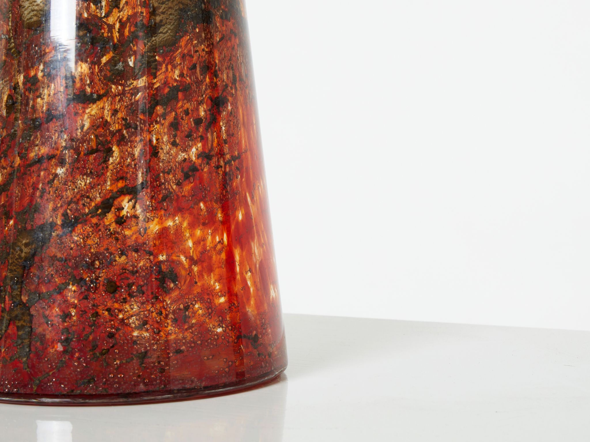 Vase verre de murano vers 1970