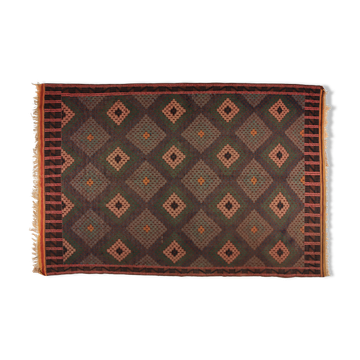 Anatolian handmade kilim rug 297 cm x 191 cm