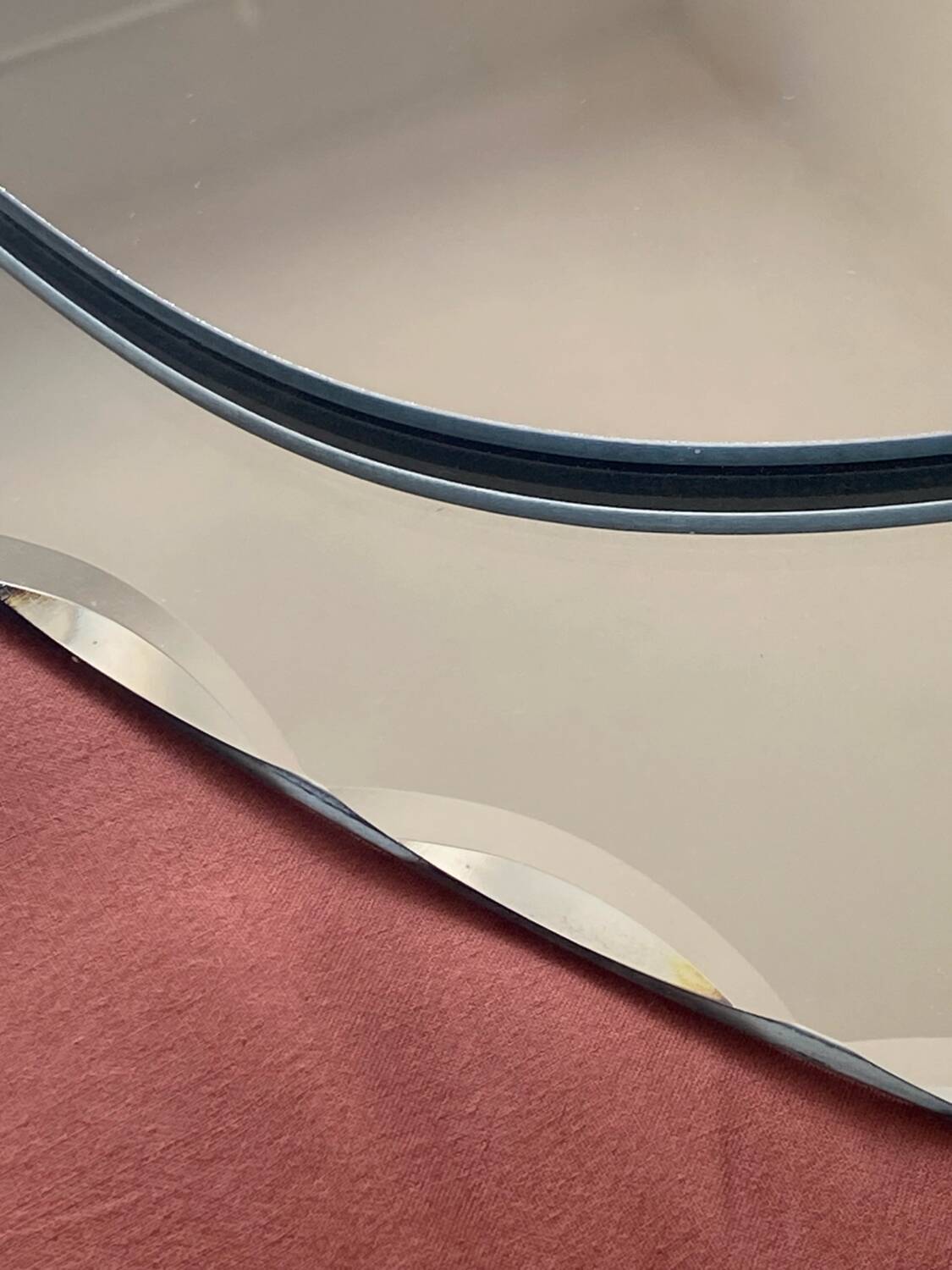 Miroir de salle de bain étagère et lampes
