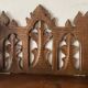 antique wall shelf gothic style openwork wood