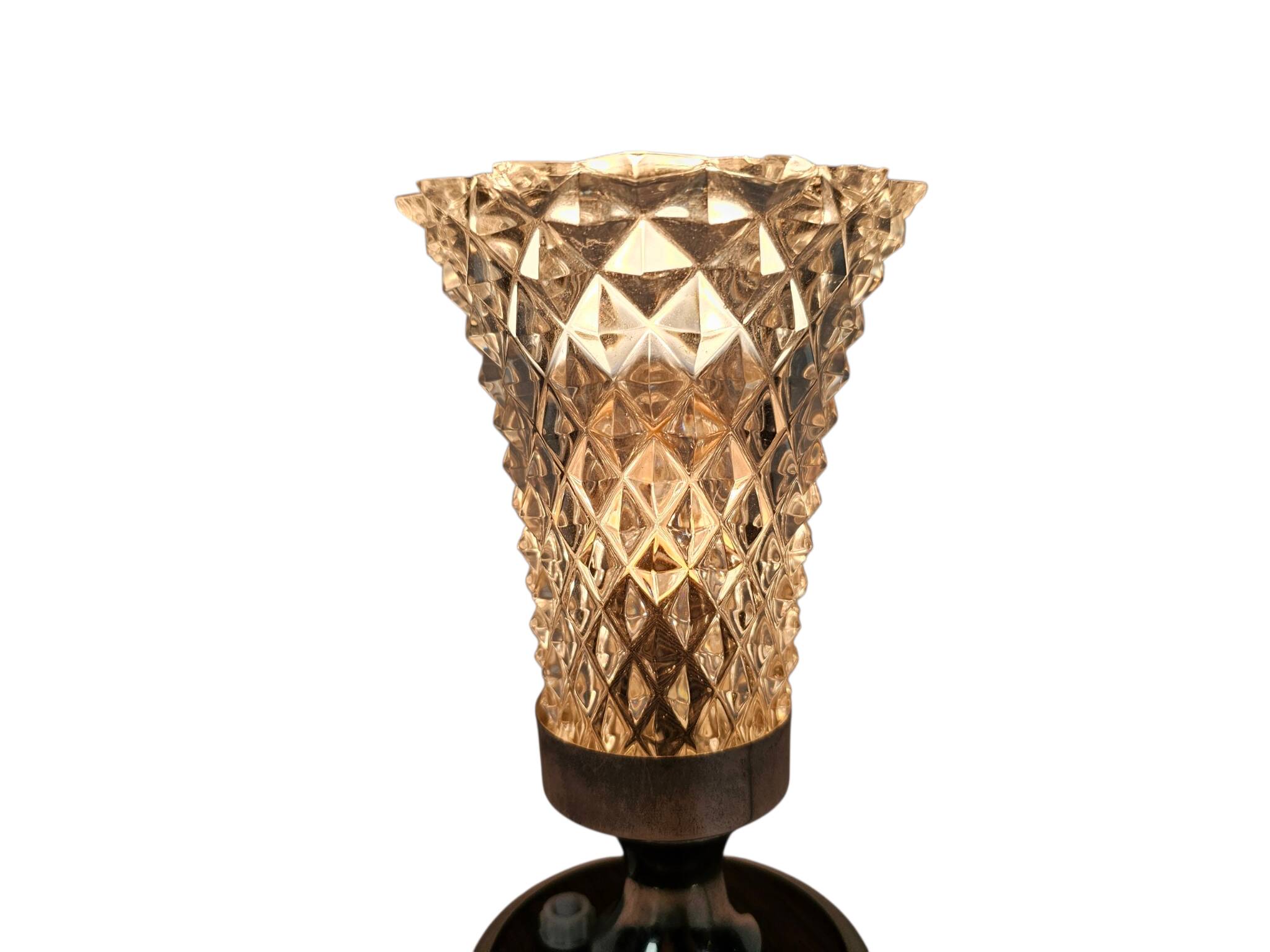 Vintage - Mid Century Modern - Chalice lamp - crystal - Italy - 60's